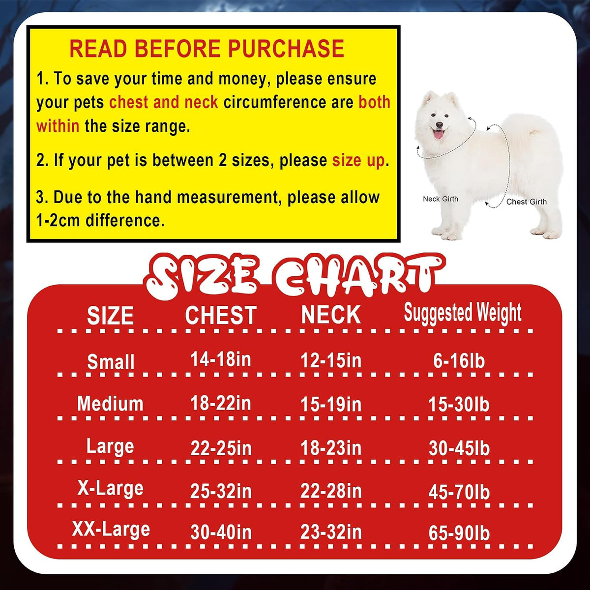 GOYOSWA Dog Halloween Costumes, Pet Deadly Doll Dog Costume Funny Dog Costumes Dog Halloween Costume Clothes for Small M