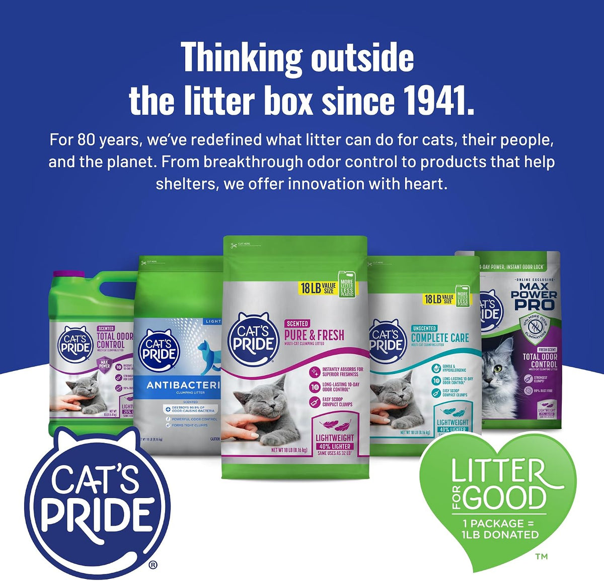 Cat's Pride UltraClean Low Tracking Powerful Clumping Litter Unscented 15lb