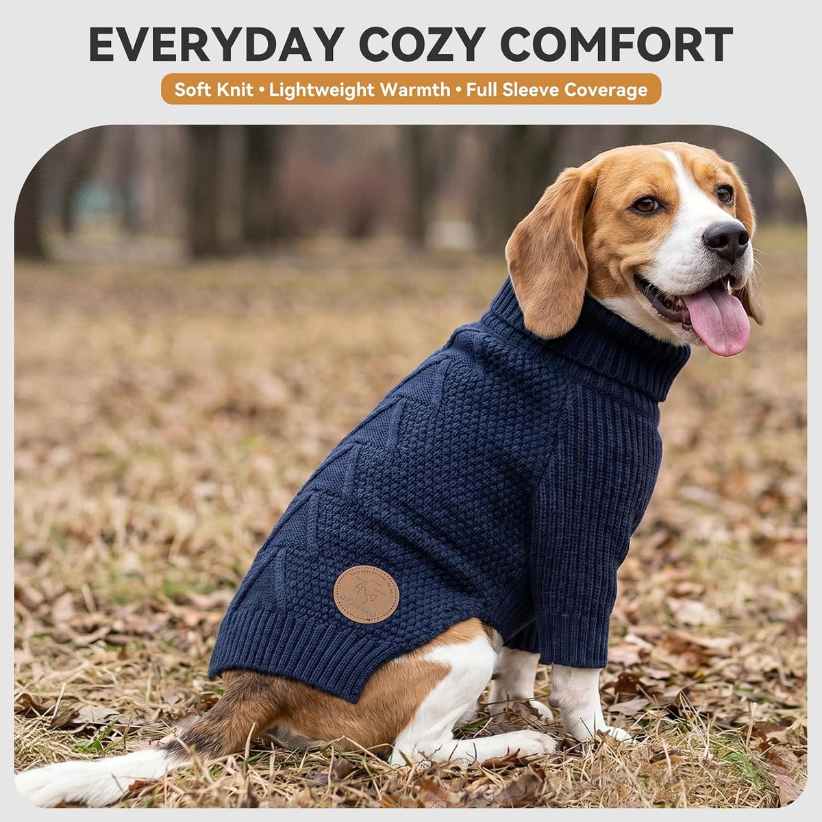 Dog Sweater Long Sleeve Warm Knit Sweaters for Small Dogs Cats Boy