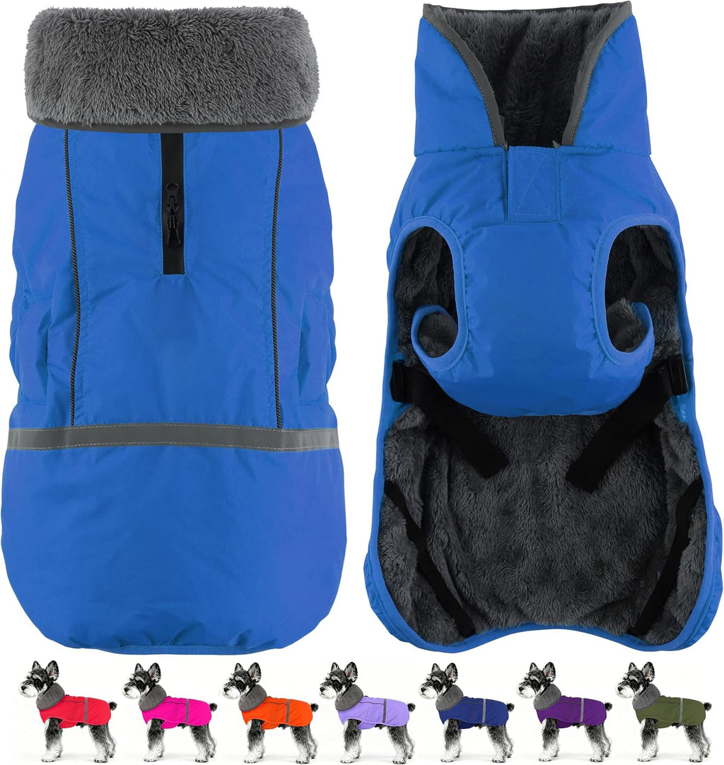 Dogcheer Warm Dog Coat, Waterproof Dog Winter Jacket with Leash Opening