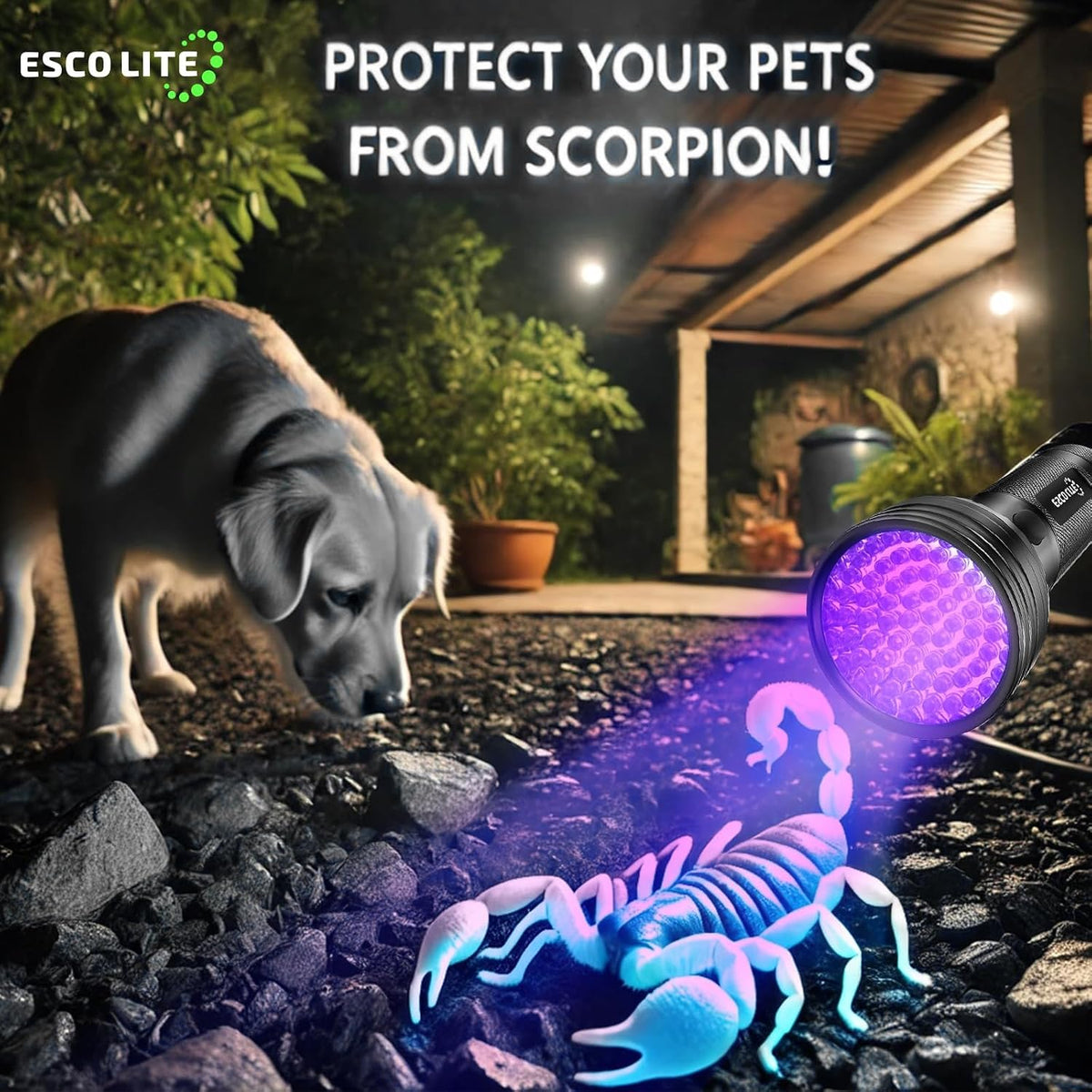 UV Flashlights Black Light for Pet Urine Detection 51 LED Blacklight Flashlight for Dog Cat Stains, UV Light Flashlight 