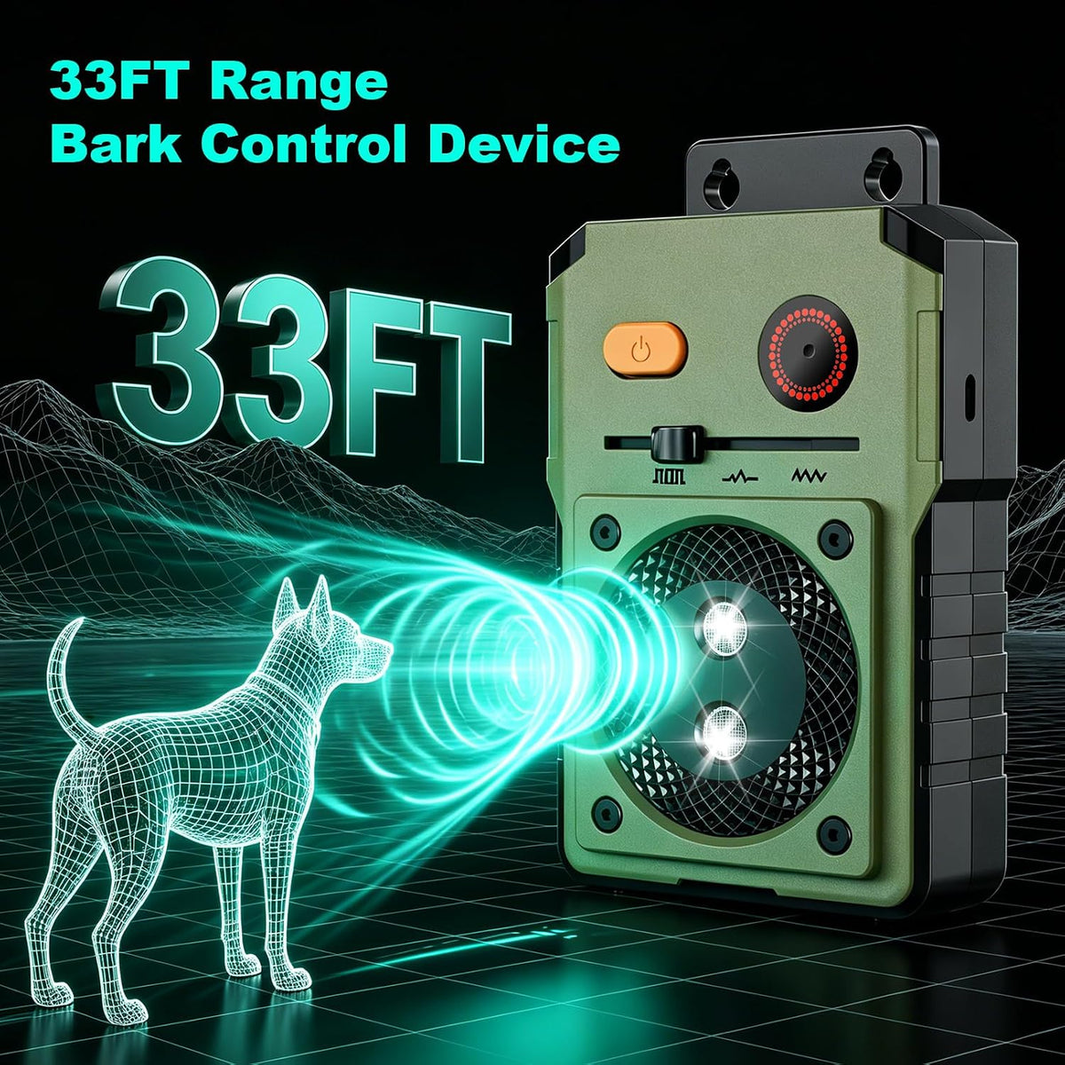 Anti Barking Device for Dogs, 3 Modes Ultrasonic Bark Deterrent