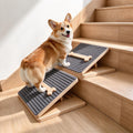 Dog Ramp for Stairs, Foldable Stair Wedges Assist for Small Dogs, 2 Pack