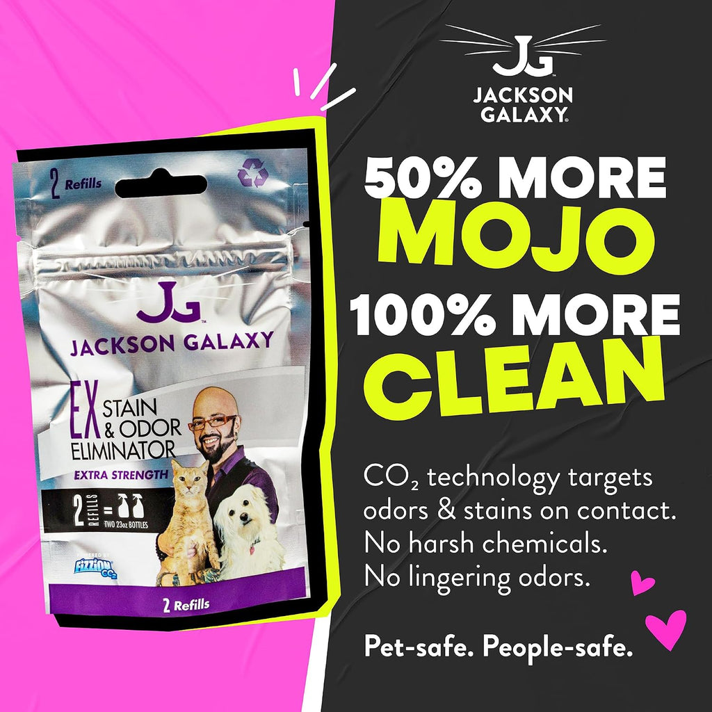 Jackson Galaxy EX Stain & Odor Eliminator Refill - 4 Tabs = 2 Full Refills