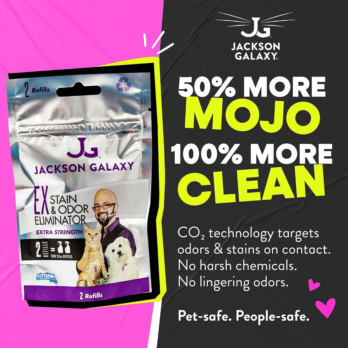Jackson Galaxy EX Stain & Odor Eliminator Refill - 4 Tabs = 2 Full Refills
