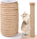 Natural Sisal Rope for Cat Scratcher Post, 5/16" x 60 Ft Twine for Cat Tree