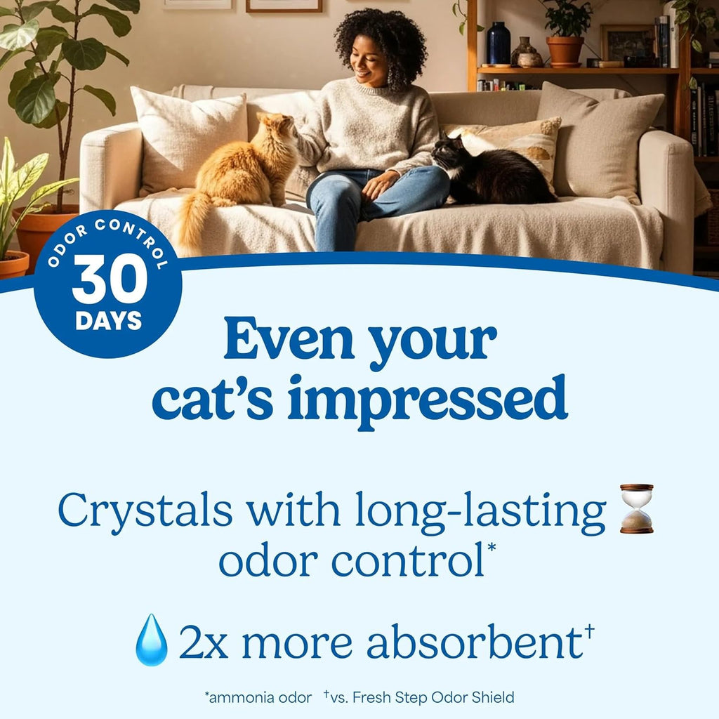 Fresh Step Clean Care Crystal Cat Litter, 8 lb., 2 Pk