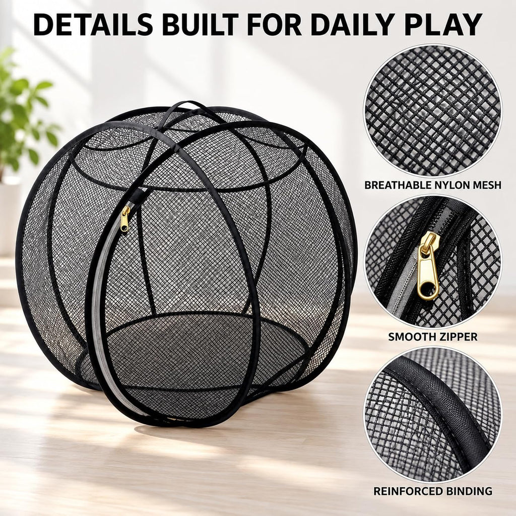 Rolling Cat Hamster Ball, Pop Up Catio Outdoor Cat Enclosure