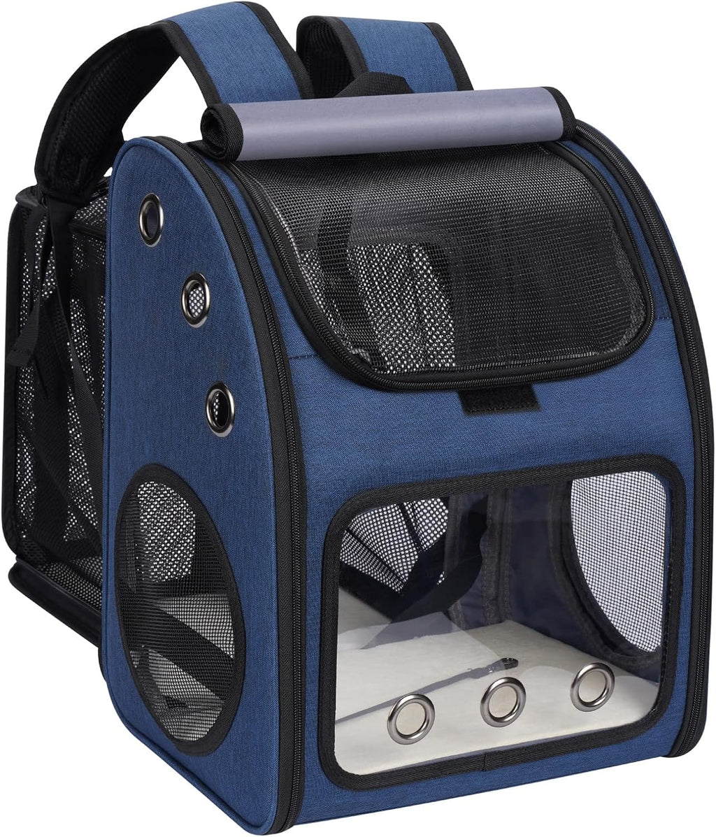 Expandable Cat Backpack Carrier for Small Cats/Dogs Airline Approved