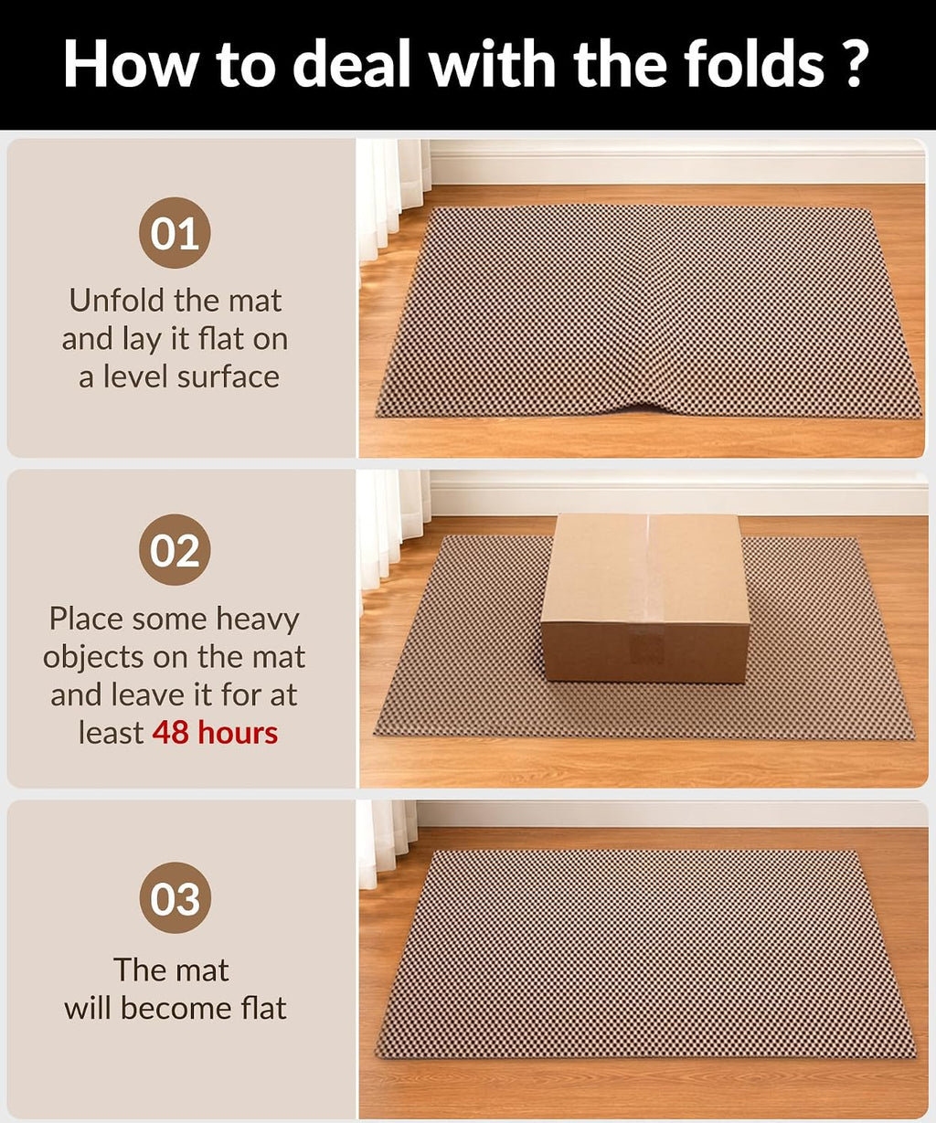 Cat Litter Mat - Cut to Fit Any Place, 35"x23" Litter Trapping Mat