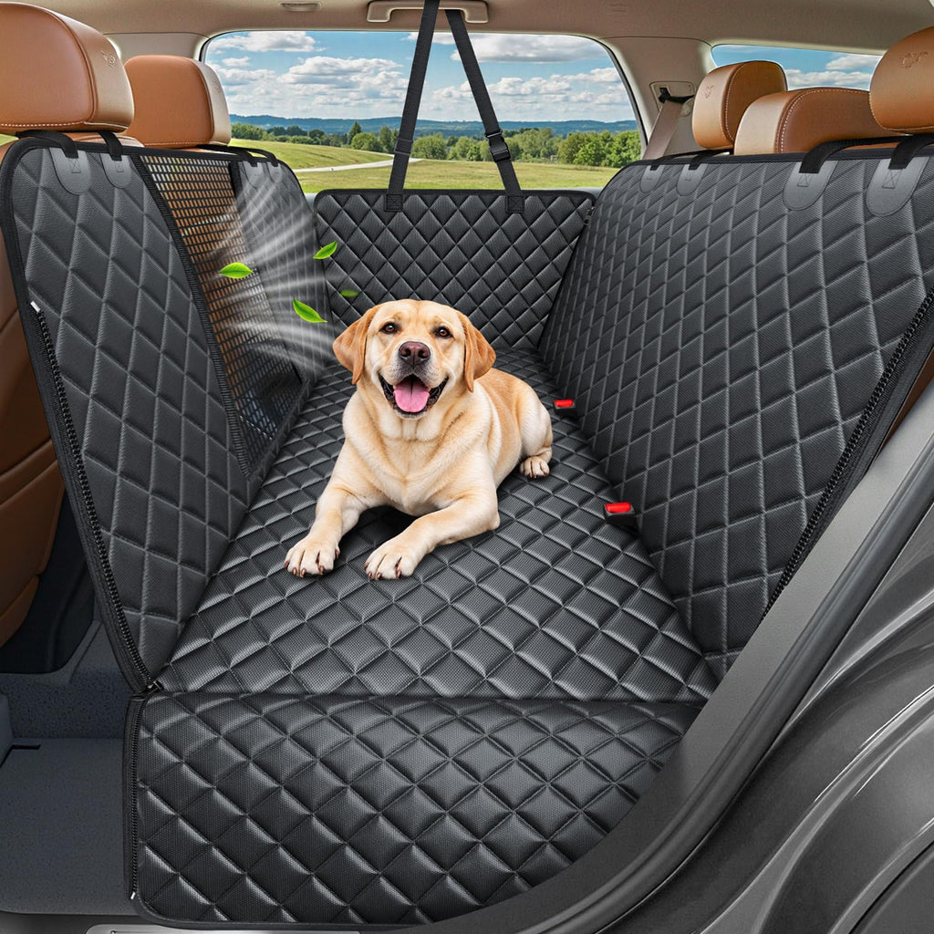 URPOWER 4 in 1 Dog Car Seat Cover for Back Seat, Waterproof Hammock