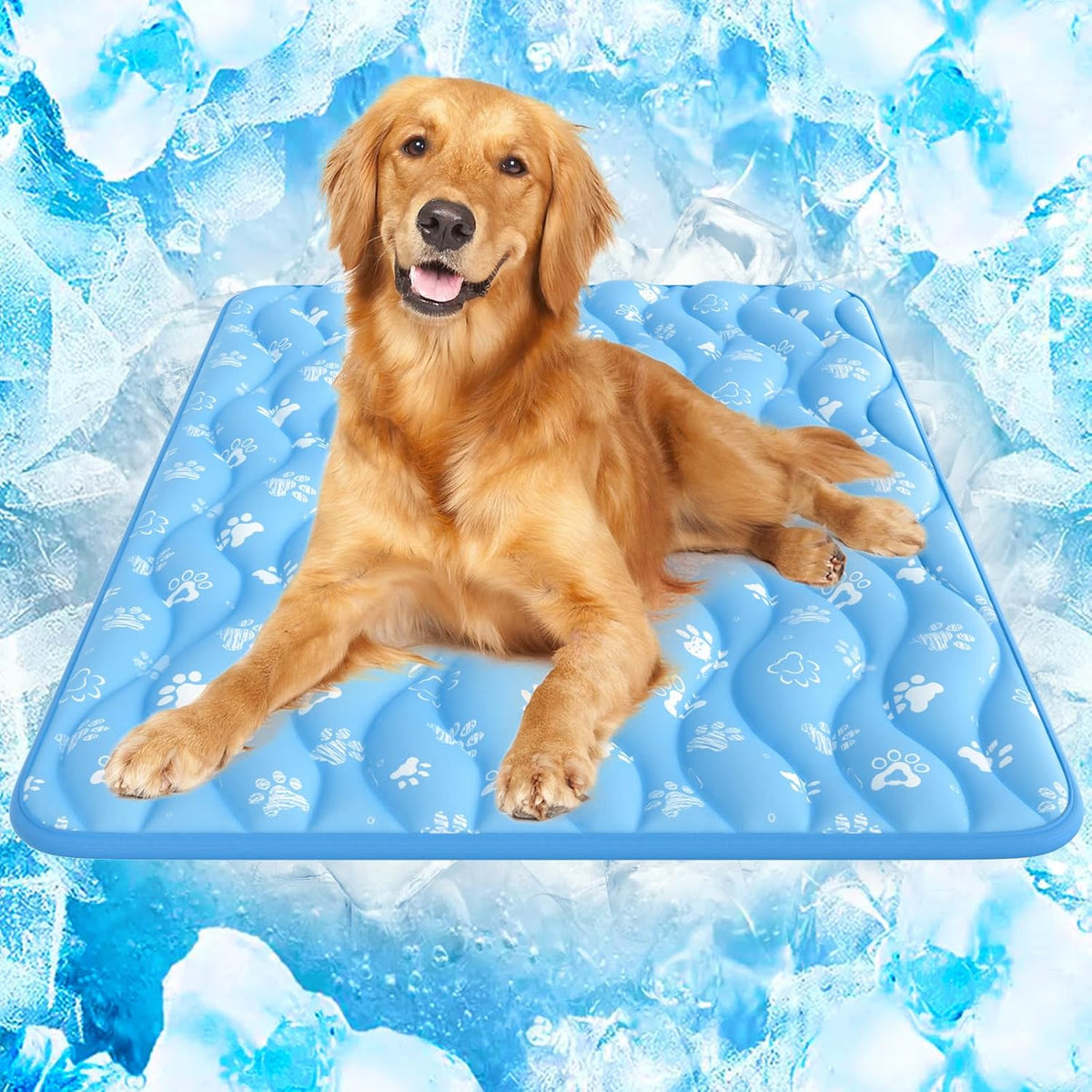 44x32in Dog Cooling Mat with One-Way Moisture & Arc-Chill 3.0