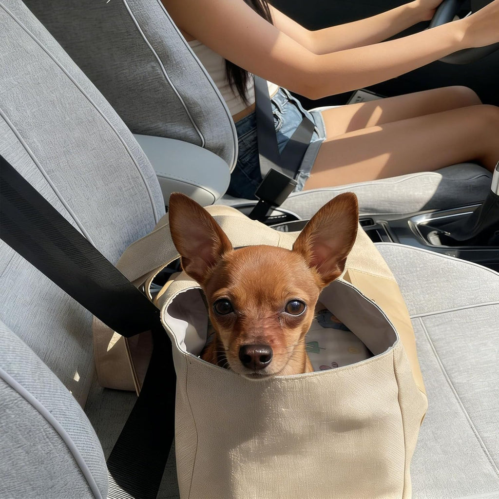 Yosoo Health Gear Dog Purse Carrier, Soft Nylon Handbag (Beige)