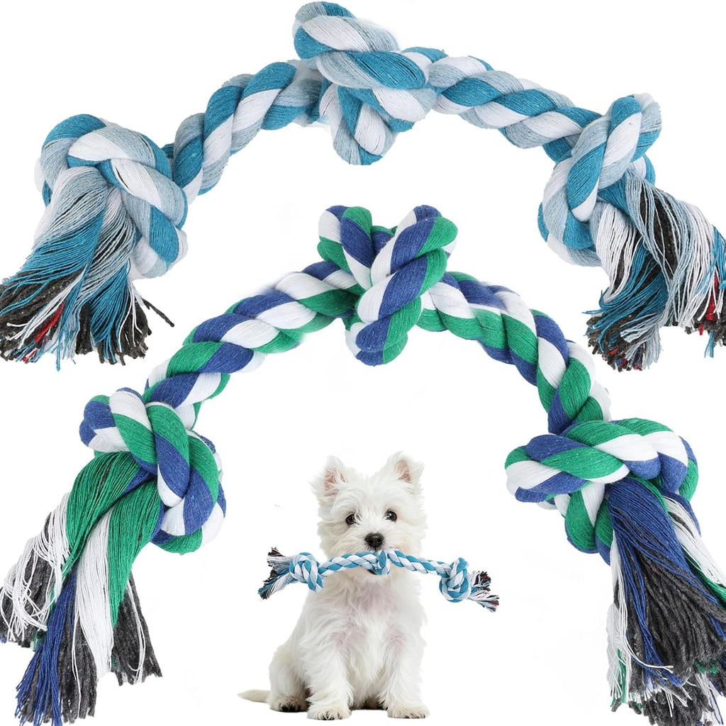 SZEE Dog Rope Toy 2-Pack, Rope Toys for Dogs, Suitable for Small Breeds