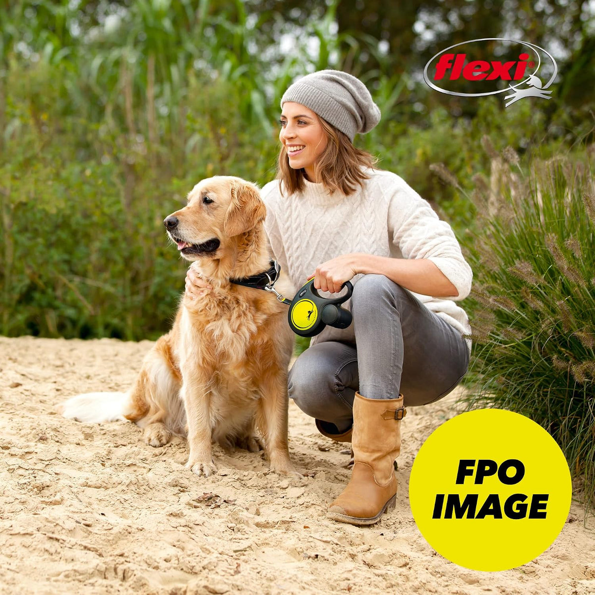 FLEXI® Giant Tape Retractable Dog Leash, Large, 26 ft - Black