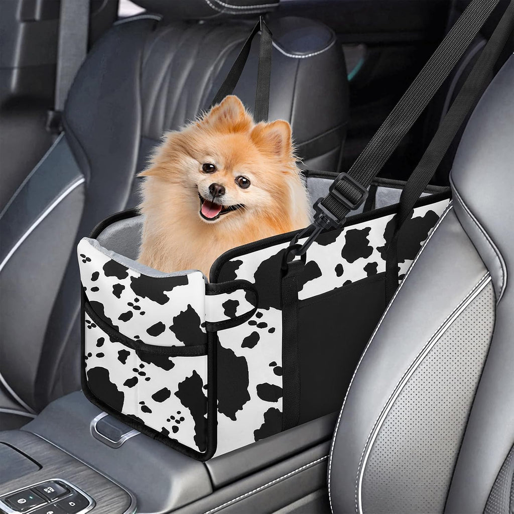Portable Dog Car Seat for Small Dogs, Puppy Car Seat, Black