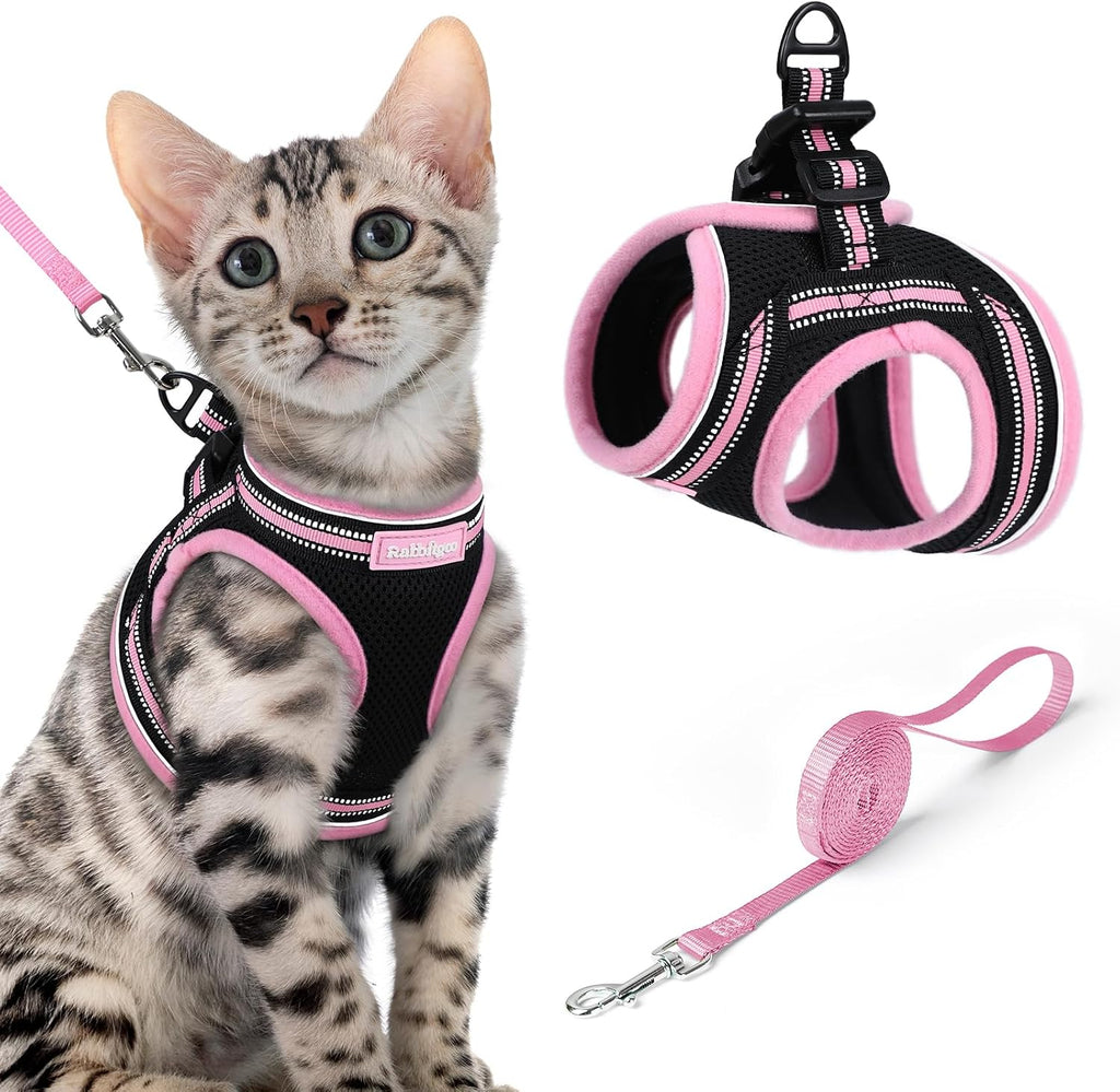 rabbitgoo Cat Harness and Leash Set, Step-in Soft Vest, Purple