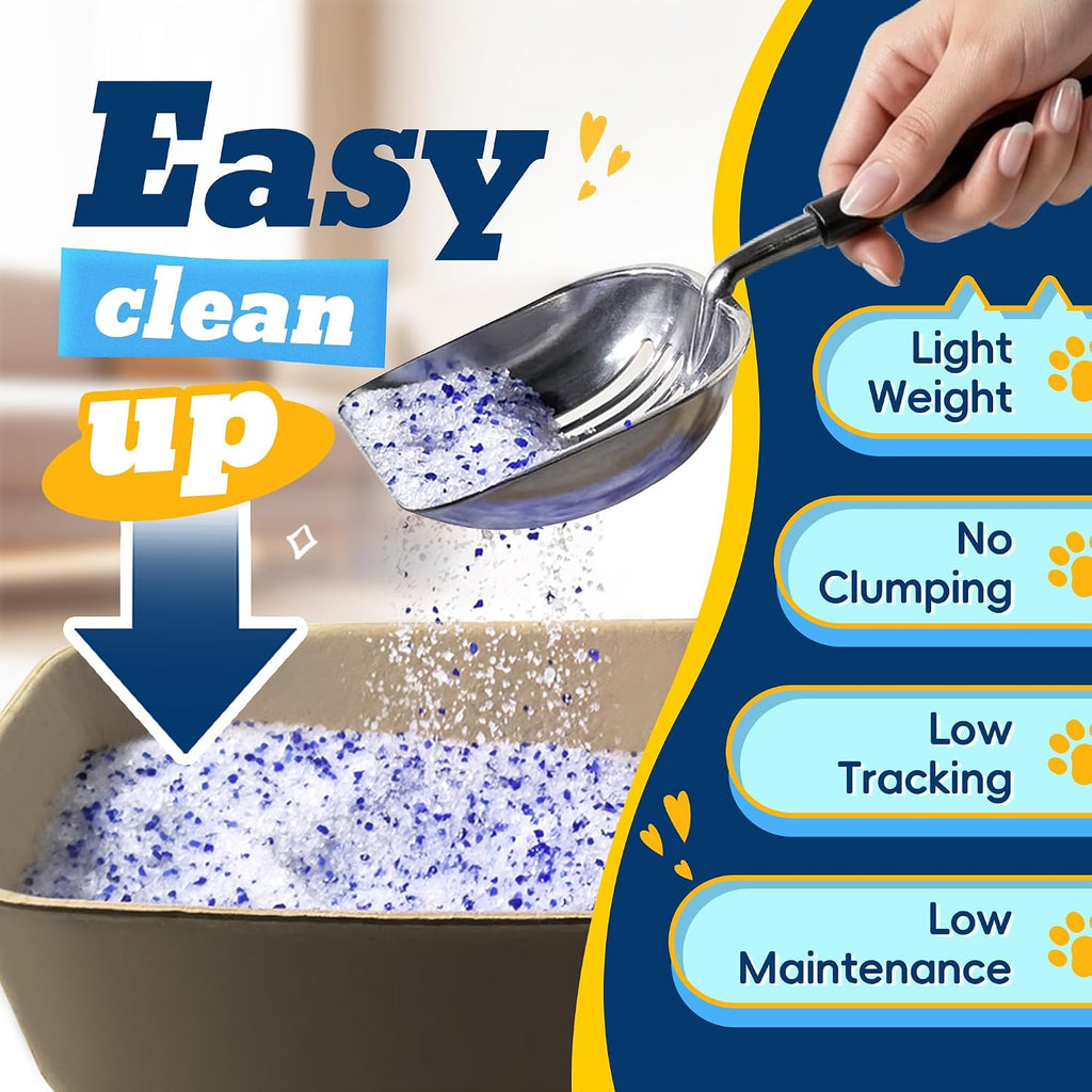 Crystal Cat Litter for Long-Lasting Odor Control, Non-Clumping, 17.2lb