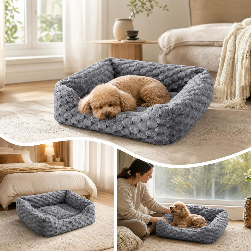 Cat Couch, Soft Pets Bed, Fluffy Cat Sofa, cama para Gatos, Gray