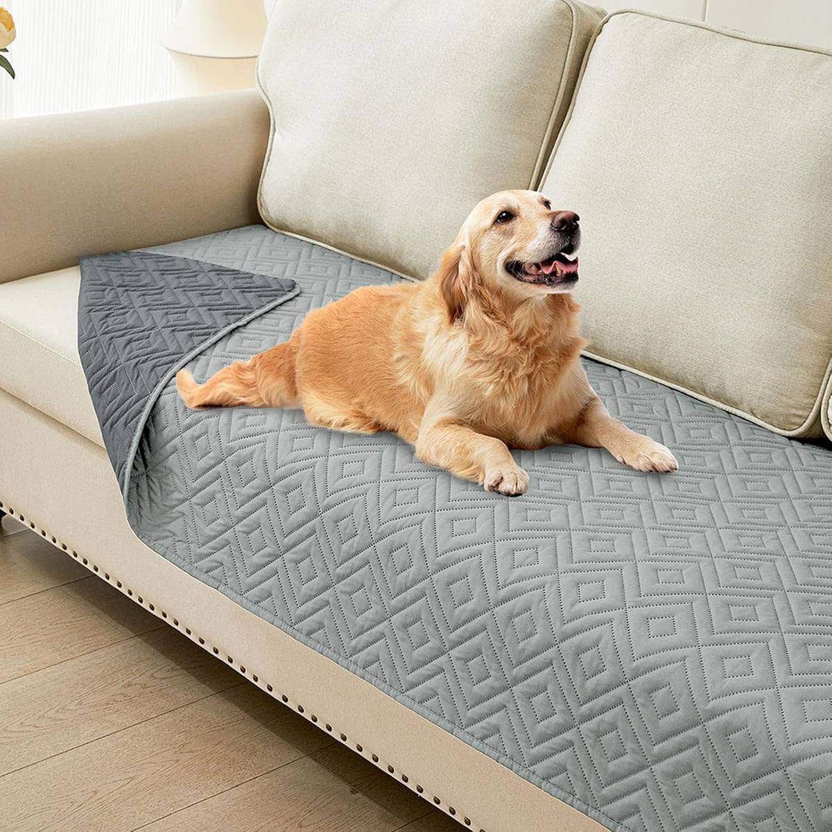 Waterproof Reversible Dog Blanket, Pet Blanket for Sofa Couch