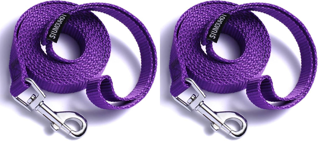 6 FT Puppy Leashes, Strong Traditional Style Leash with Easy to Use Collar Hook,Dog Lead Great for Small and Medium and 