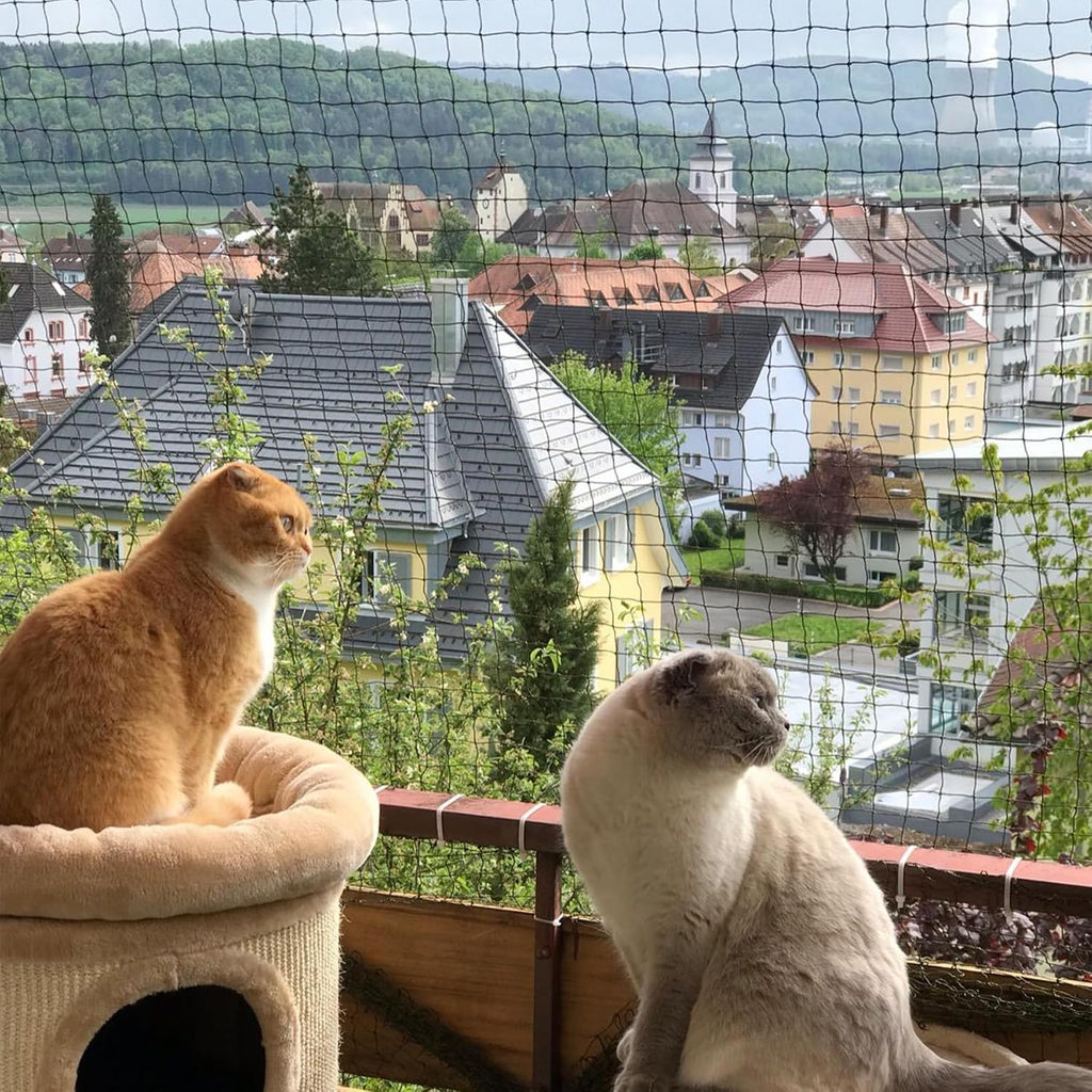 Wire-Reinforced Cat Netting, Bite Resistant, Anti-Fall for Windows Balcony