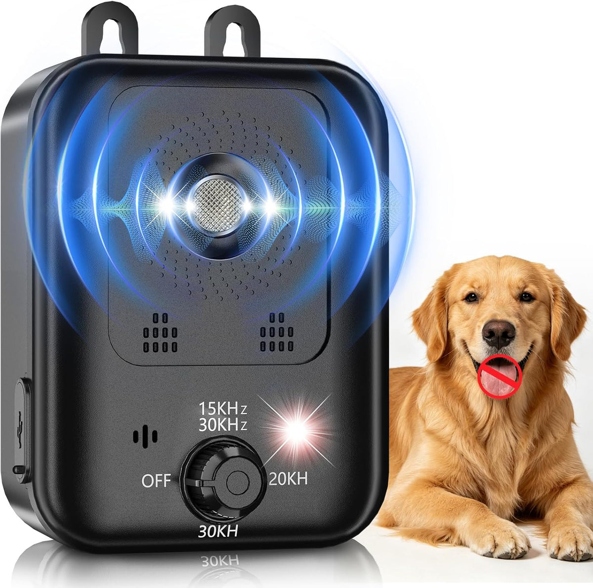 Anti Barking Device for Dogs, 3 Modes Ultrasonic Bark Deterrent