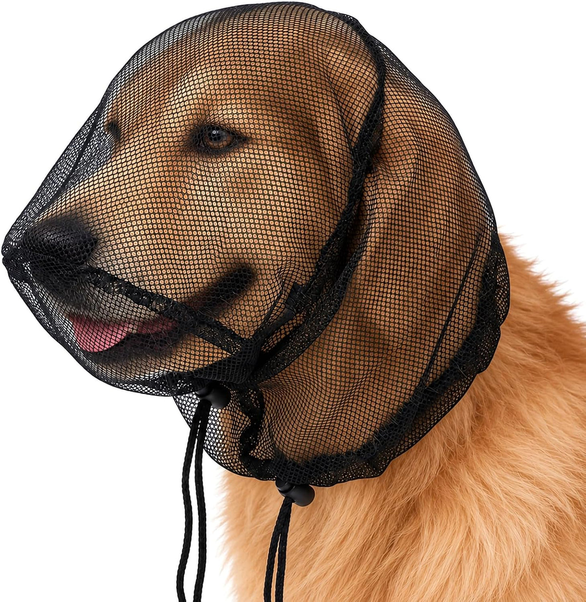 Foxtail Mask for Dogs, Breathable Mesh Dog Mask with Adjustable Elastic