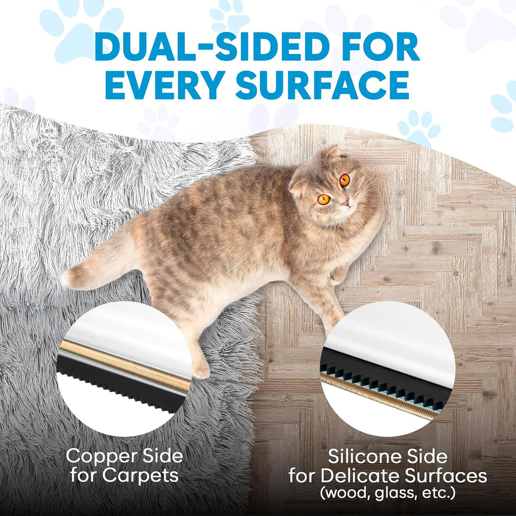 Carpet Rake and Fur Scraper for Pet Hair Removal, Dogs, Cats
