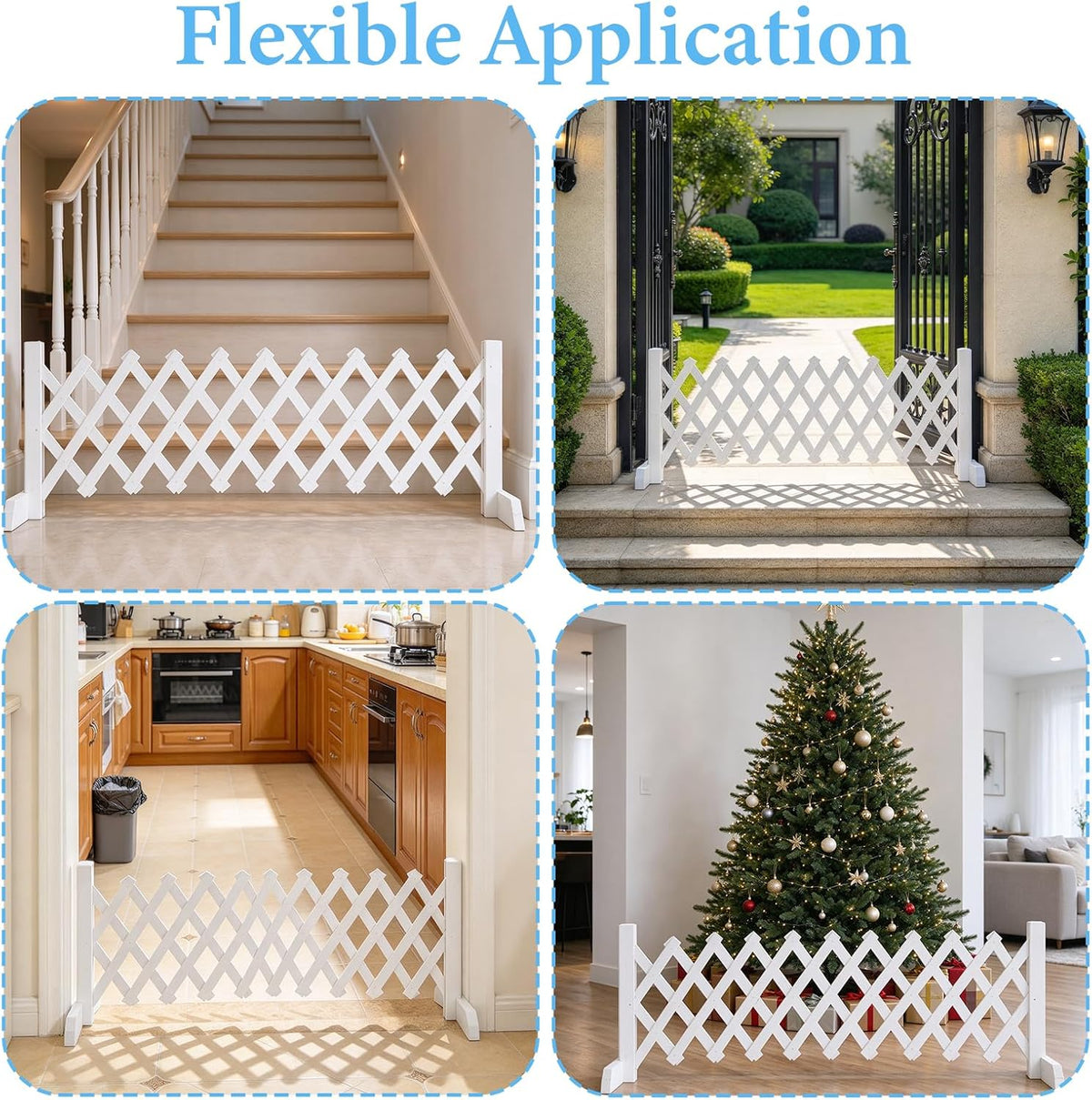 12.6"-39.4" W Retractable Short Dog Gate for Small Dogs, Puppy Fence Wide Expandable Adjustable Dog Fence for Doorways H