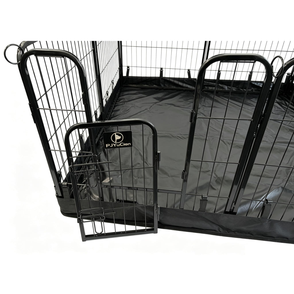 PJYuCien Puppy Playpen Plus Storage Bag with Bottom, 8 Panels 31.3" H