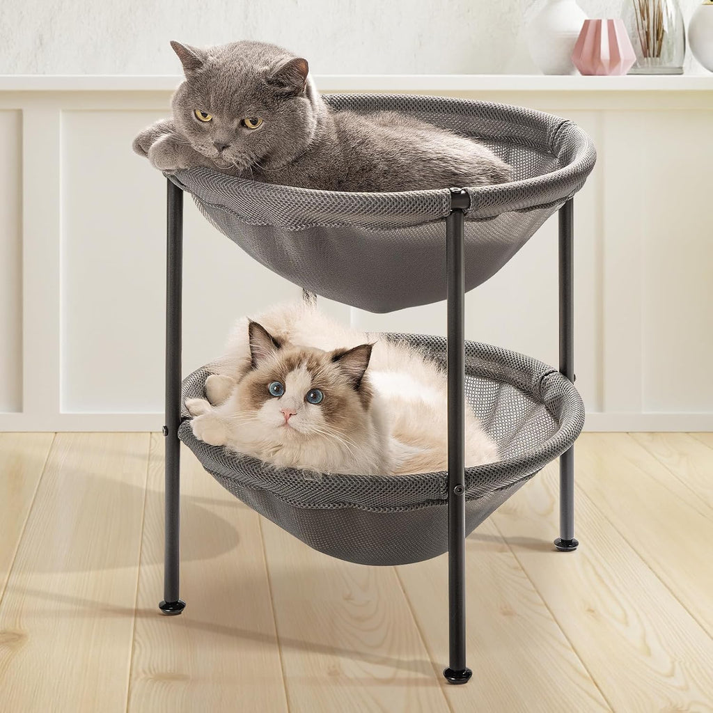 Cat Bed Sleeping Cat Hammock, 16.9in x 16.9in x 9.5in, Grey