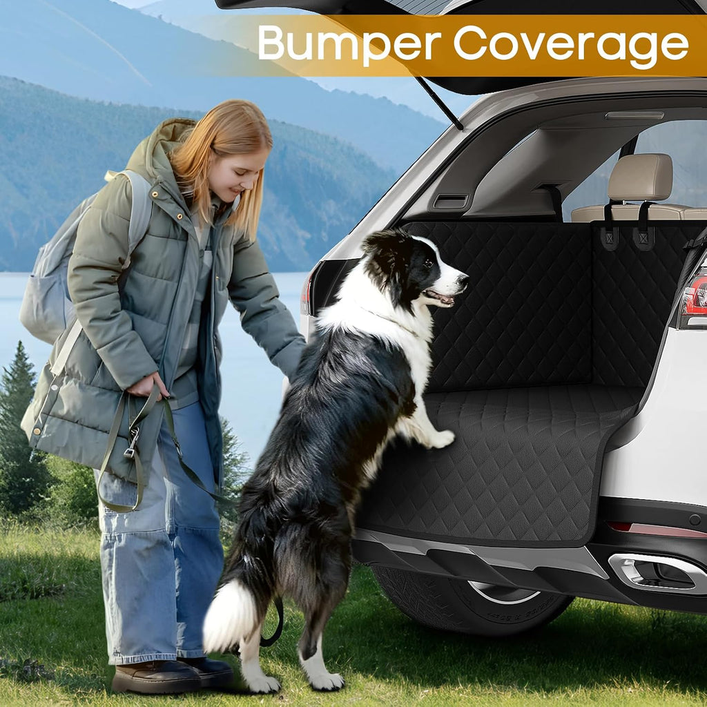 SUV Cargo Liner for Dogs, Pet Trunk Cover with Cushioned Sides