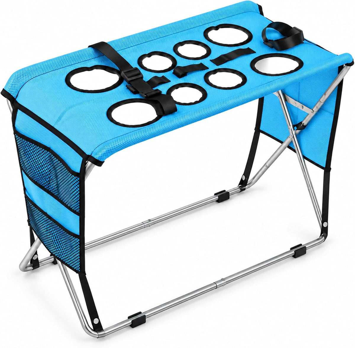 Foldable Dog Bath Hammock with Stand, Pet Shower Holder for Small Pets