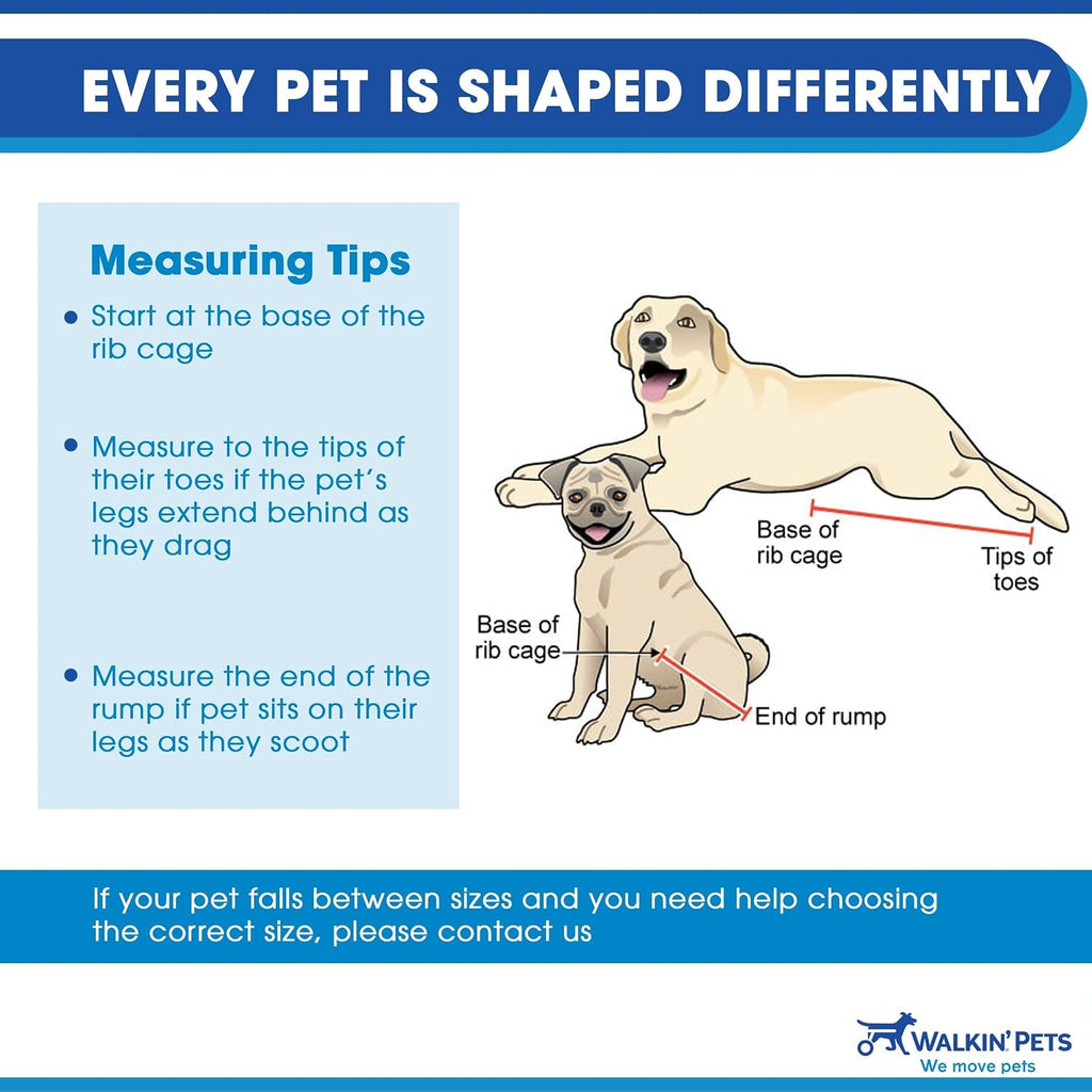 Walkin’ Drag Bag - Comfortable Drag Bag for Disabled Dogs and Cats, Protects Chest and Limbs, Made with Durable Nylon