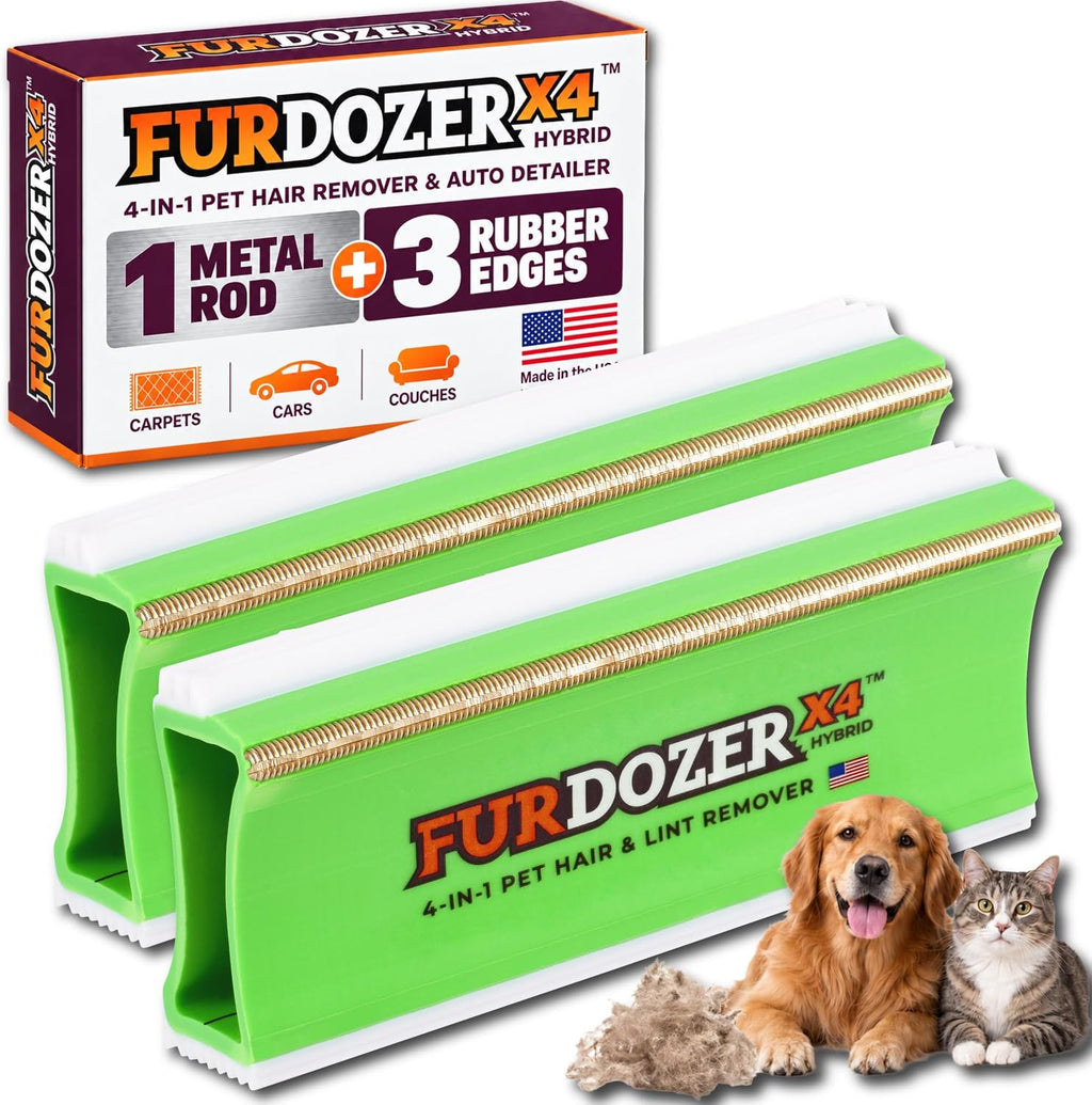 Neater Pet Brands FurDozer X4 Hybrid Pet Hair Remover for Furniture & Car