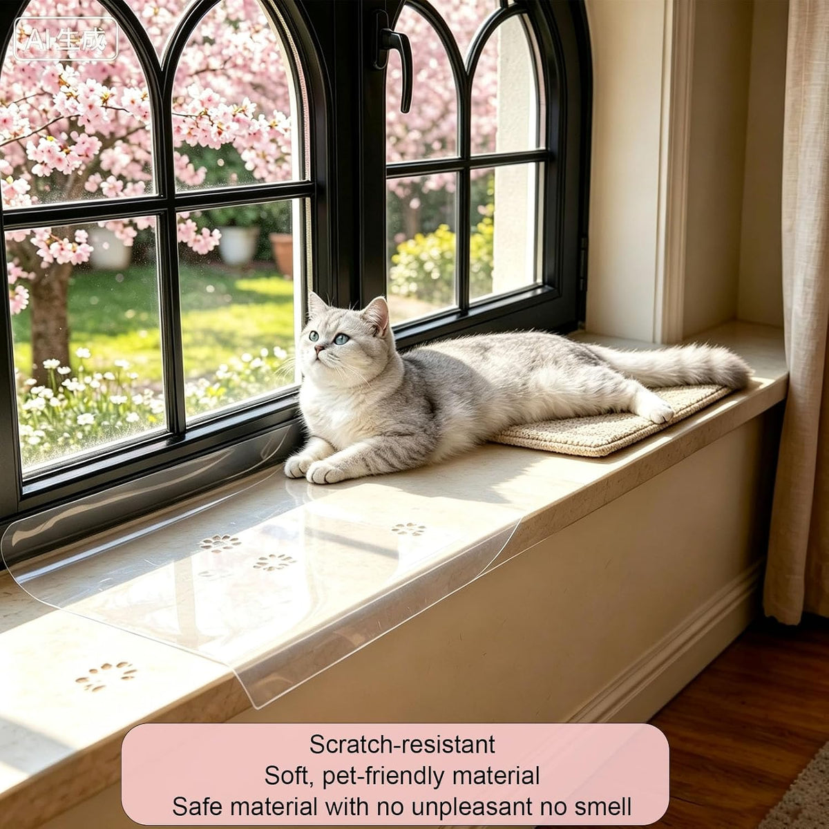 Gosknor 300x10cm/10ftx4in Window Sill Protector, Window Sill Cover