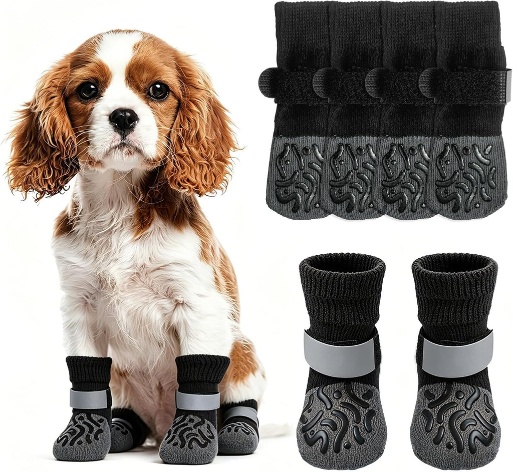 Non-Slip Dog Socks, Prevents Lick Paws with Double Sides Grips