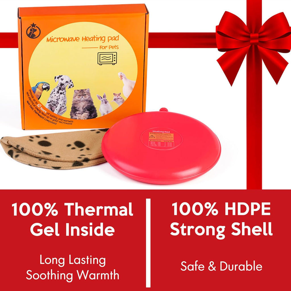 Gelbesty Original Pet Heating Pad Microwave, Snuggle Warming Safe Outdoor Newborn Kitten Puppy Pet Bed Warmer, Gel Reusa