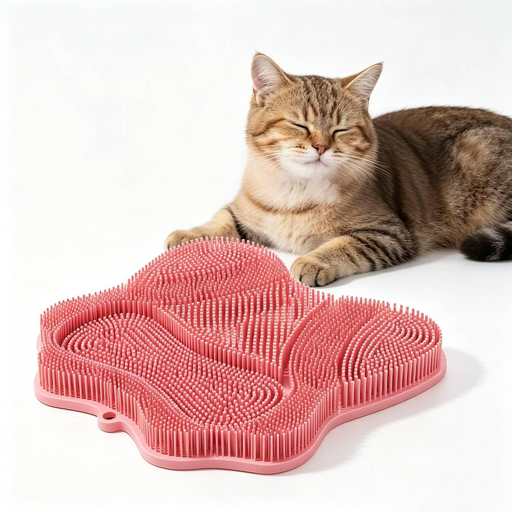 Silicone Pet Massage Mat Self-Grooming Brush for Cats and Dogs
