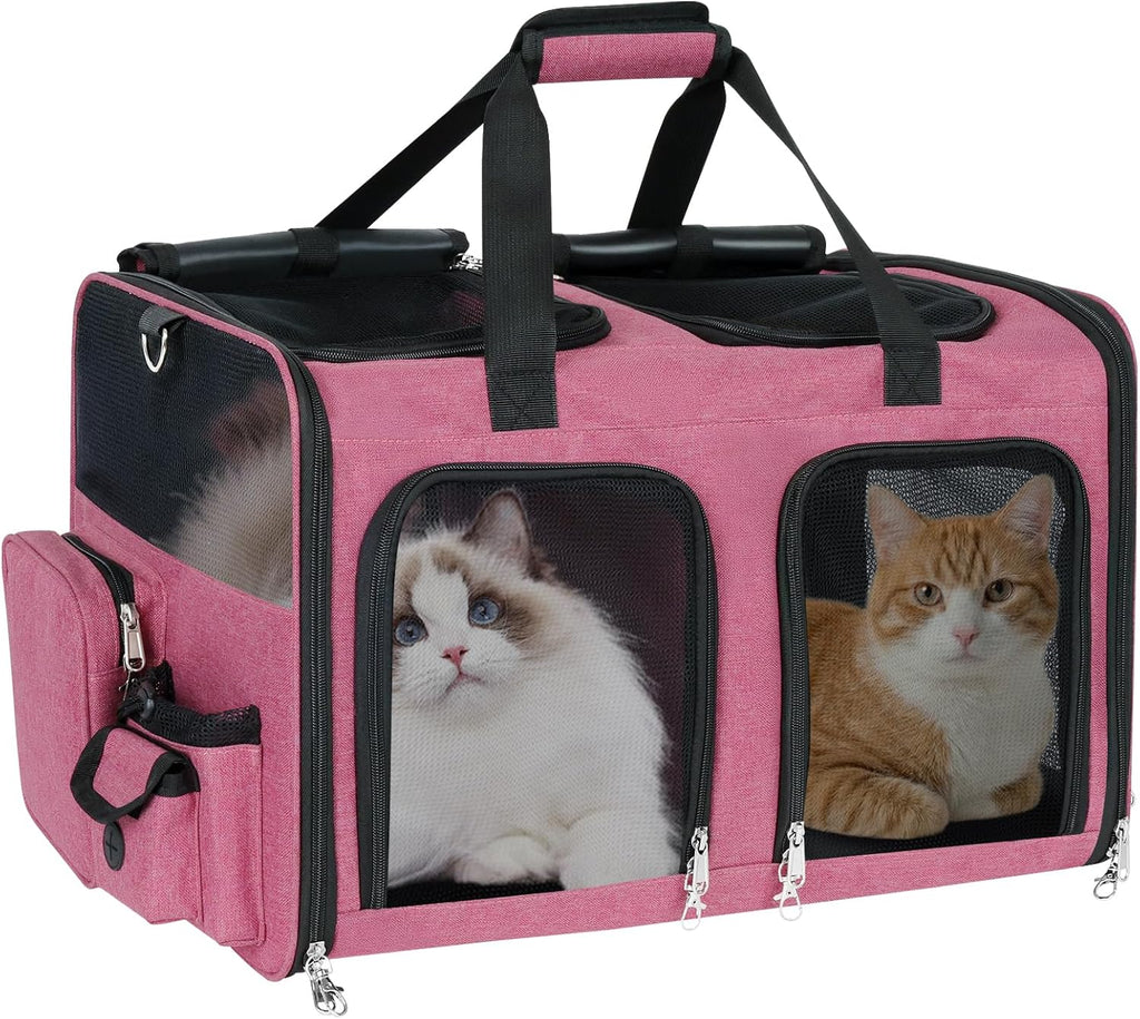 Cat Carrier for 2 Cats Double Pet Carrier Extra Large Green 2026 Upgraded