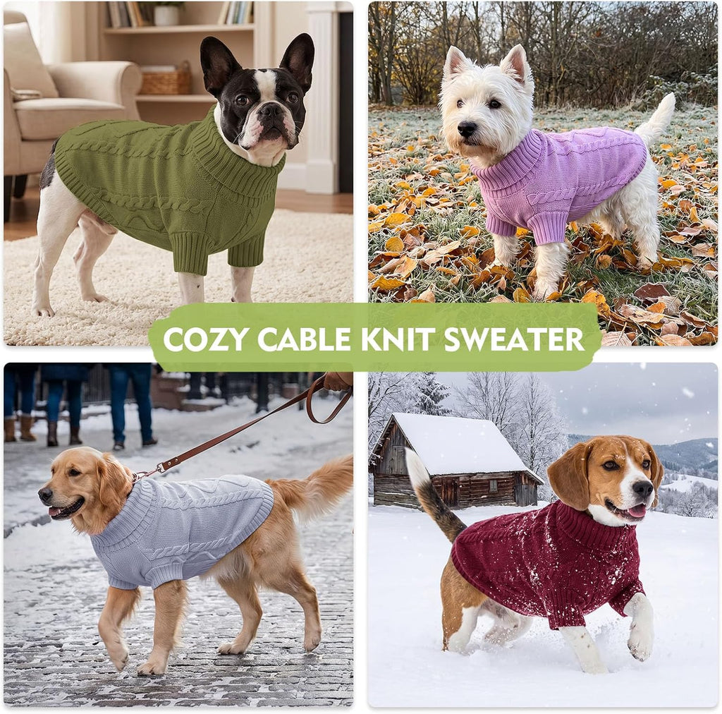 Small Dog Sweater for Small Dogs Girl, Winter Dogs/Cats Pullover