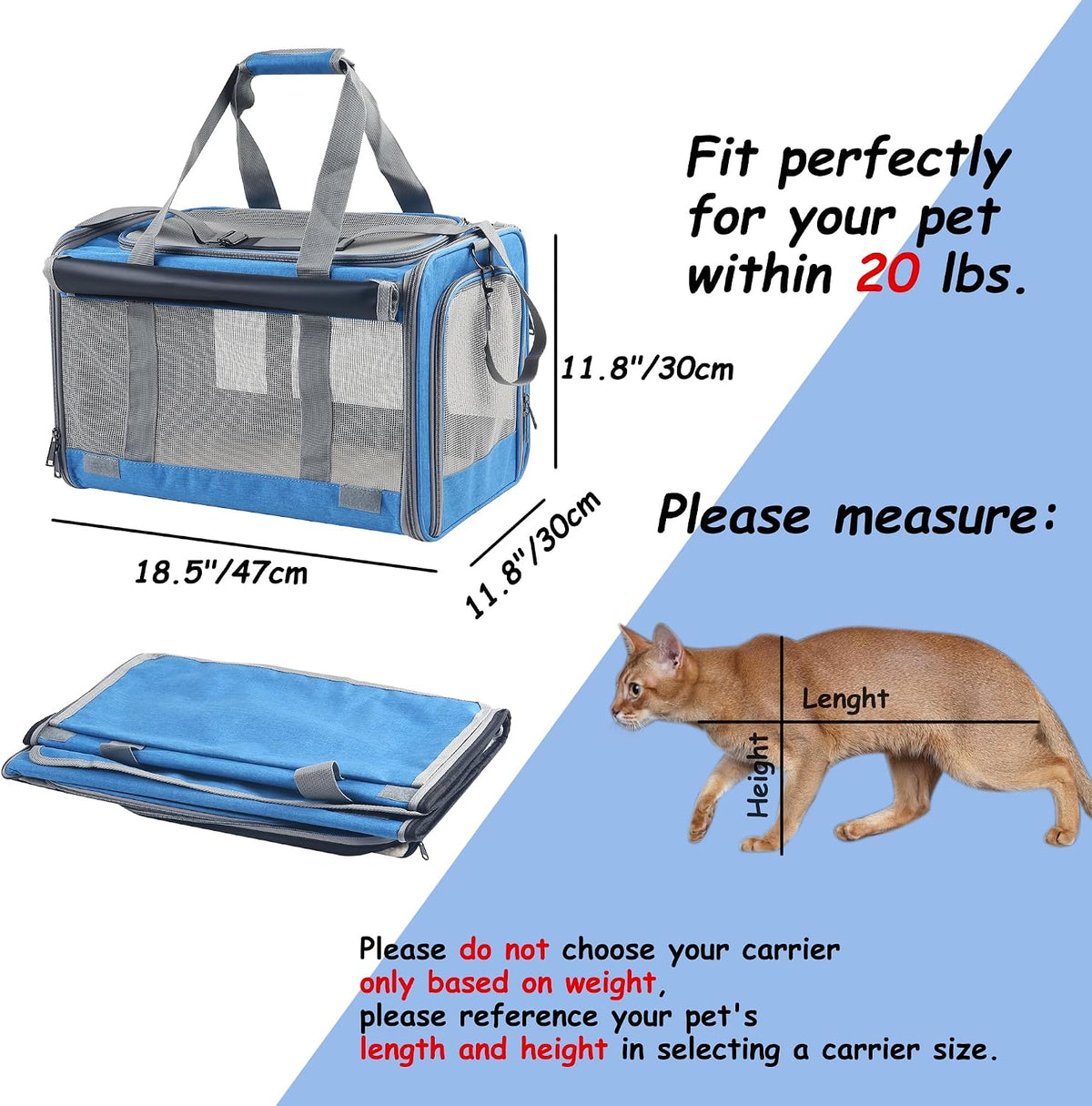 Large Cat Carriers Dog Soft Sided Carriers Cat Soft Sided Carriers Airline Approved Kitten Carrier Reptile Carrier Squir