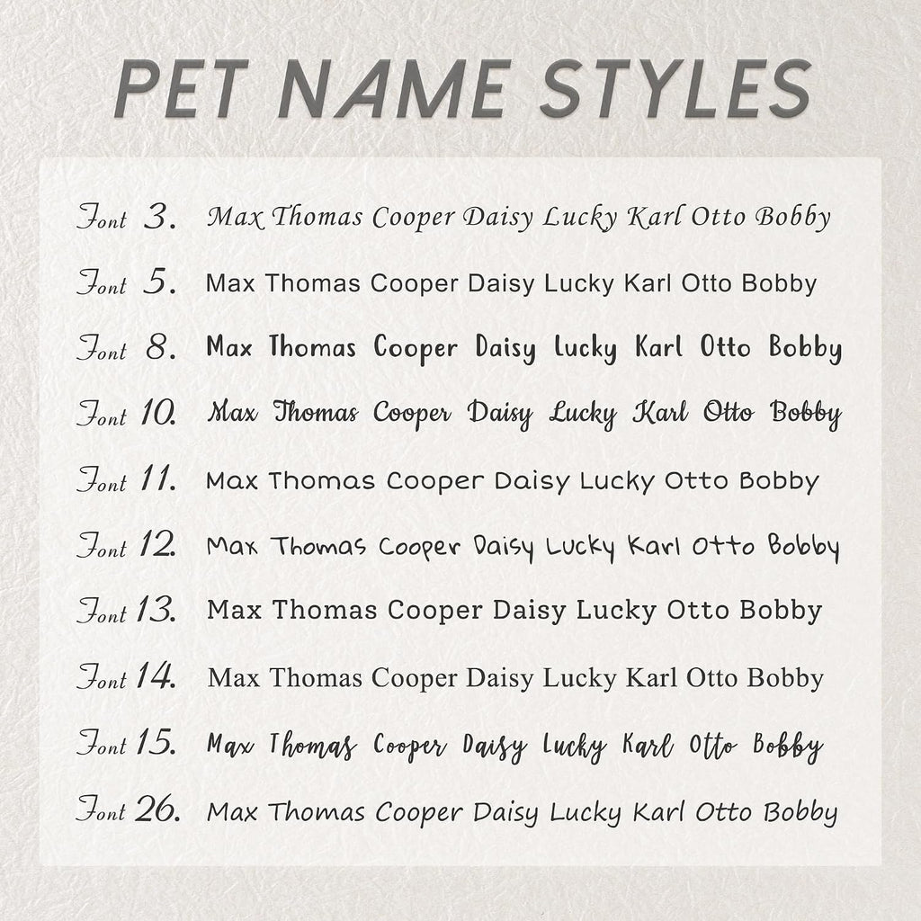 Slide On Silent Pet ID Tags, S/M/L/XL Personalized Stainless Steel Cat Dog Tag with Elastic Fabric Band, Engraved Namepl
