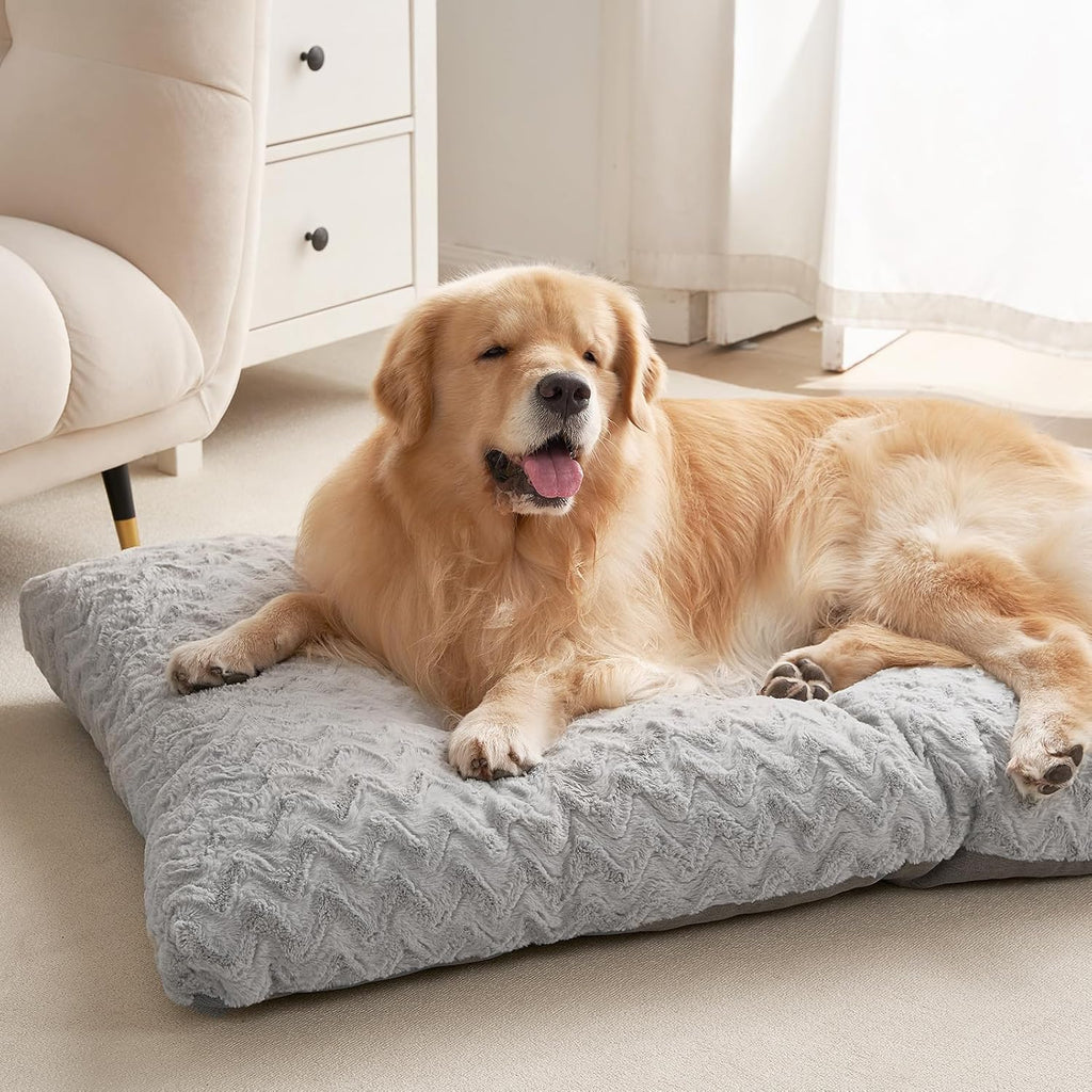 EHEYCIGA Washable XL Dog Beds Large Sized Dog, 41x27 Inch Pet Bed, Grey
