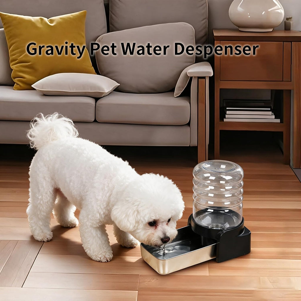 PAKEWAY 1.1 Gallon Gravity Cat Water Dispenser: Filtered Water for Cats
