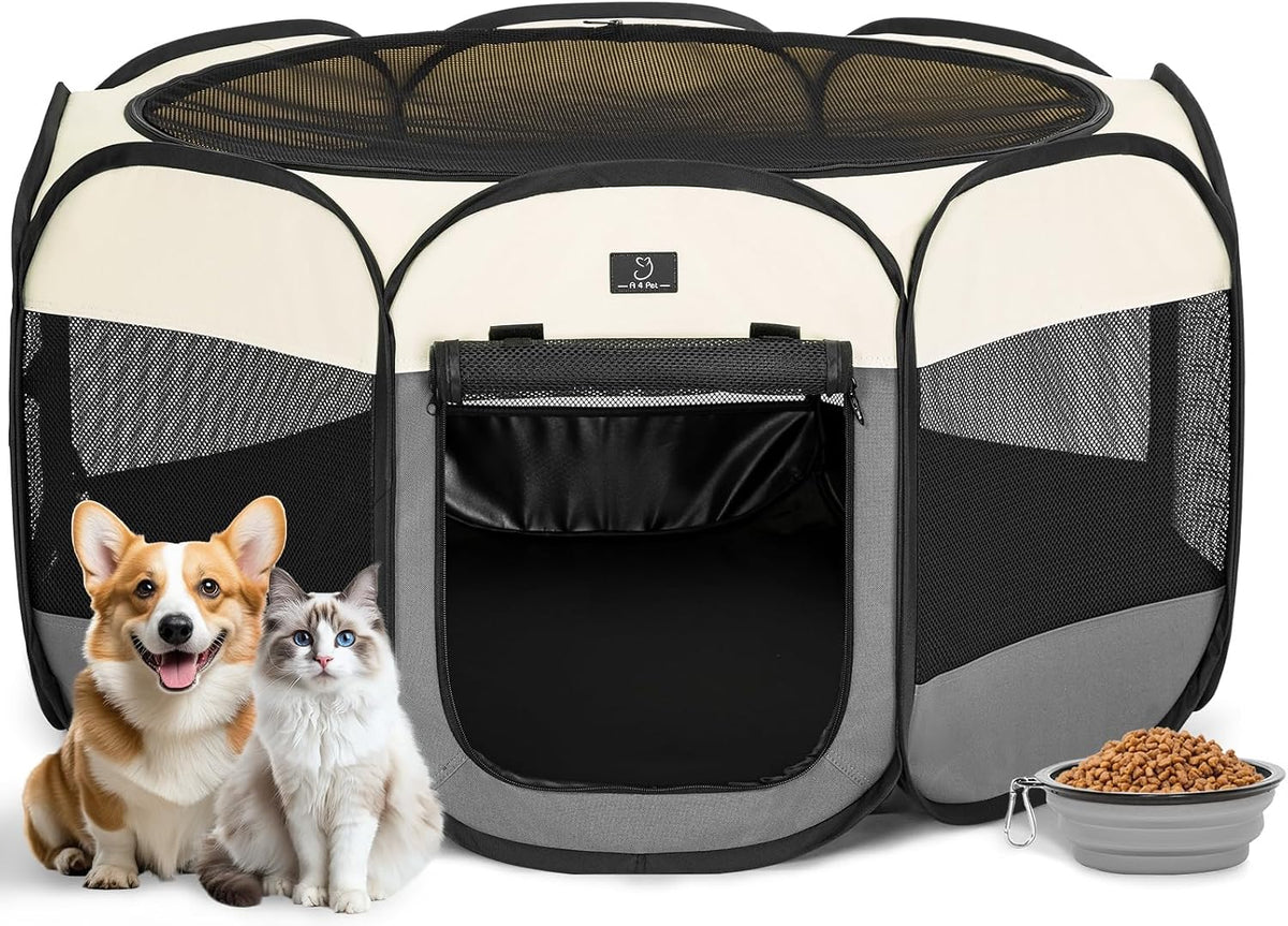 A 4 Pet 40.55-in Dog Playpen for Small Dogs & Puppies, Foldable