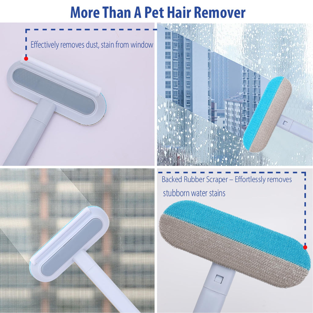 Pet Hair Remover for Furniture-17.3" Reusable Lint Brush for Dog & Cat Hair