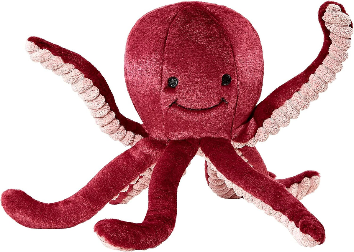 Fluff & Tuff Olympia Octopus Plush Dog Toy, 11 Inch, with Durable Tuffweb Mesh Liner