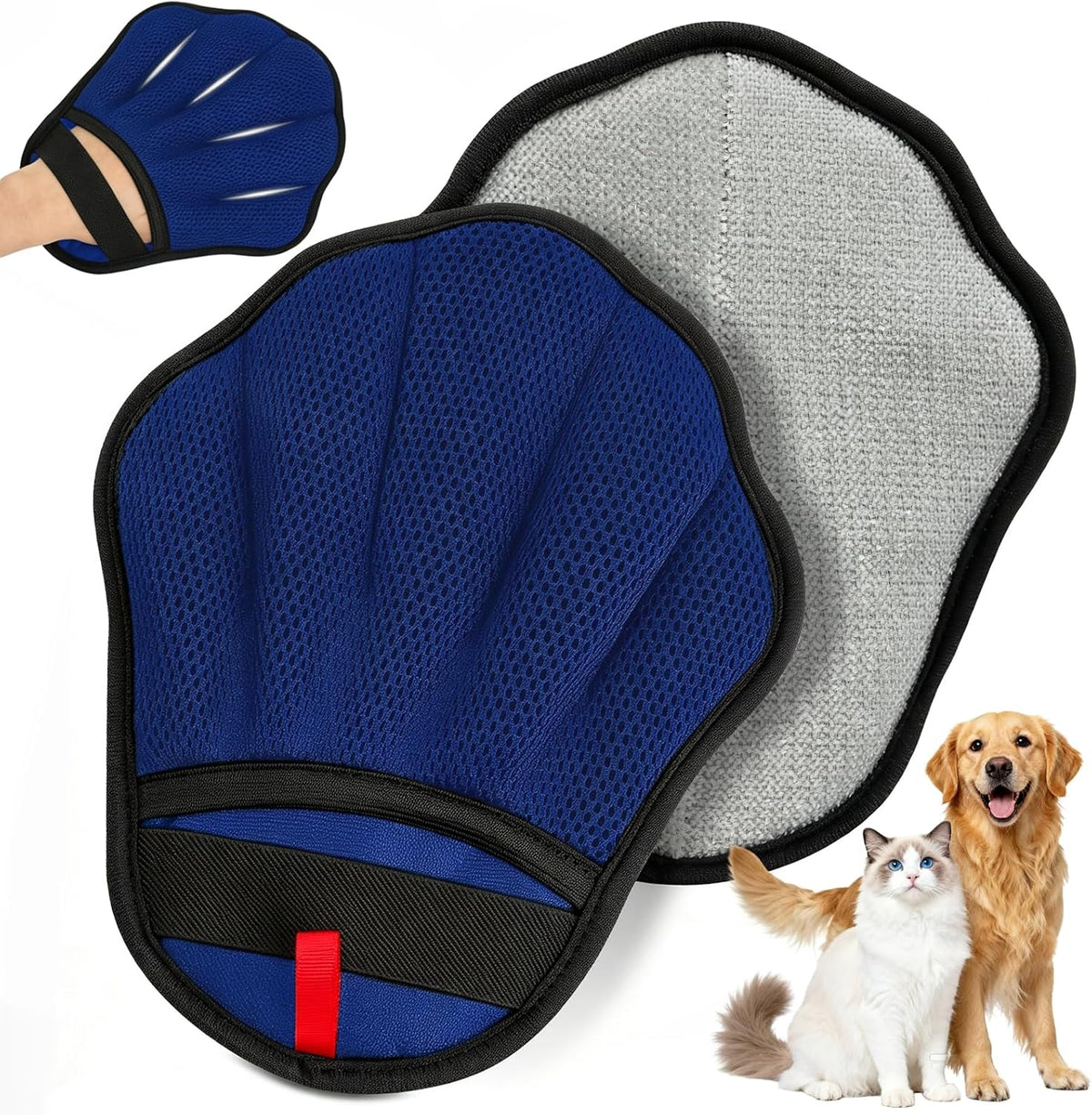 Pet Hair Removal Glove, Electrostatic Pet Hair Remover Glove for Cats & Dogs, Hair Remover Tools for Couch, Carpet, Clot